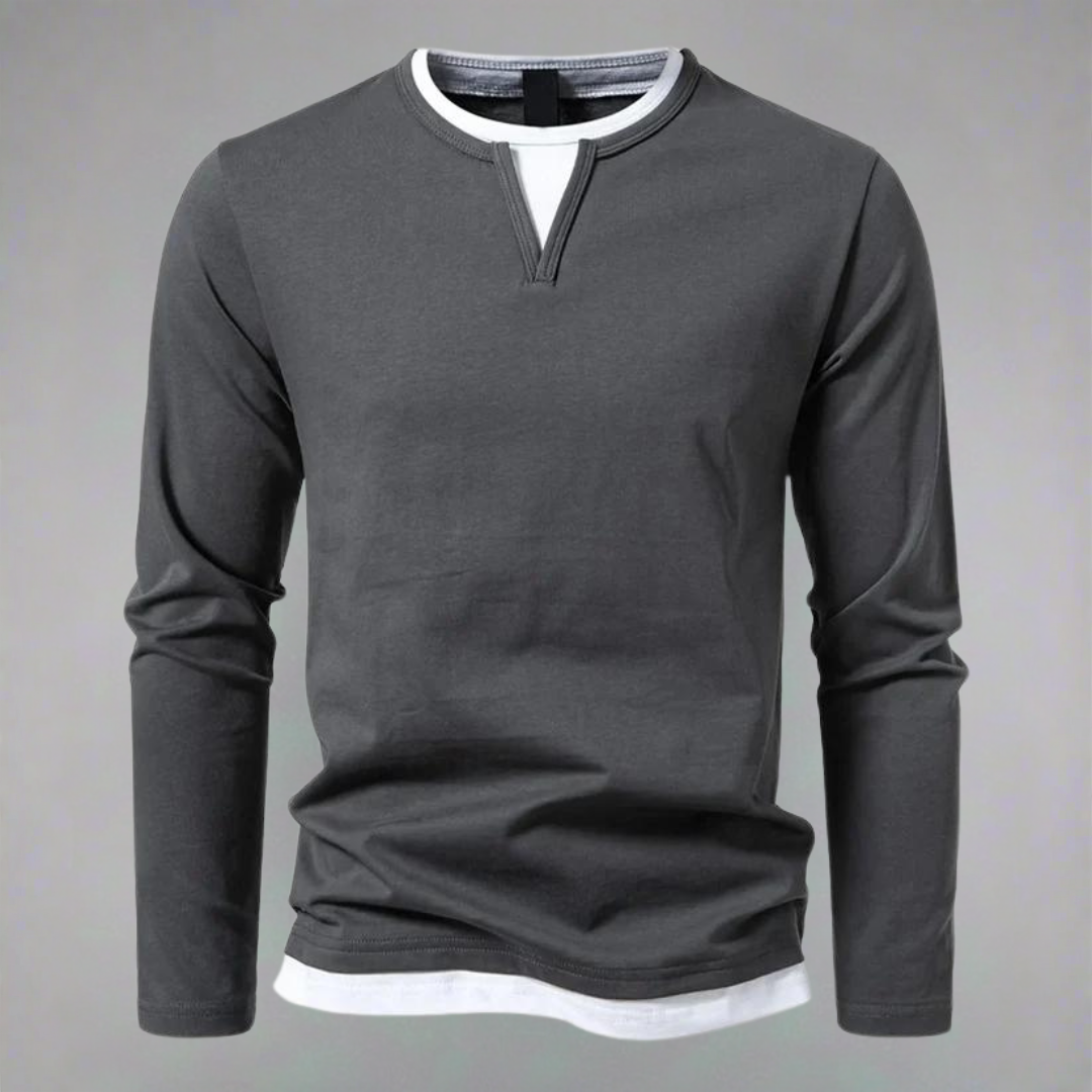 Ryan | Long-Sleeved Sweater with V-Neck, Modern Style