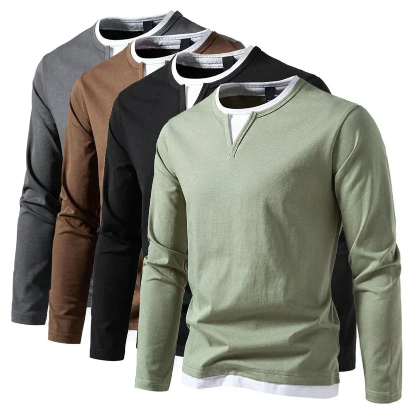 Ryan | Long-Sleeved Sweater with V-Neck, Modern Style