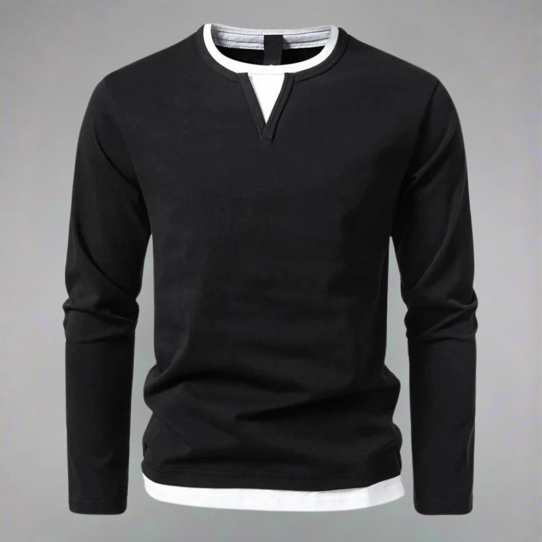 Ryan | Long-Sleeved Sweater with V-Neck, Modern Style