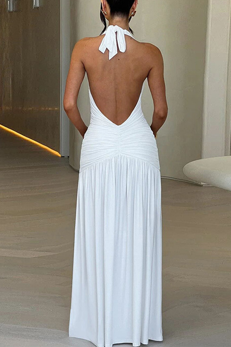 Sienna | Alluring Solid Color Sleeveless Dress with Slit (3 Colors)
