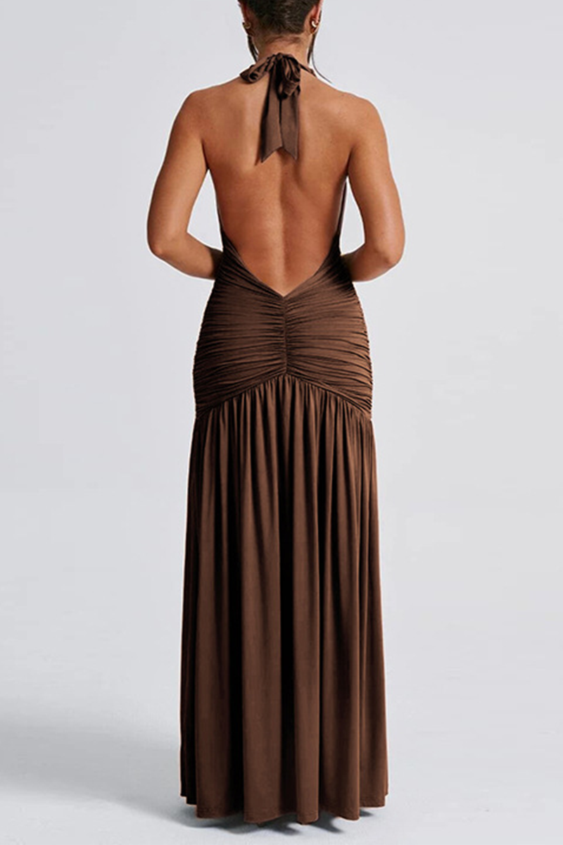 Sienna | Alluring Solid Color Sleeveless Dress with Slit (3 Colors)
