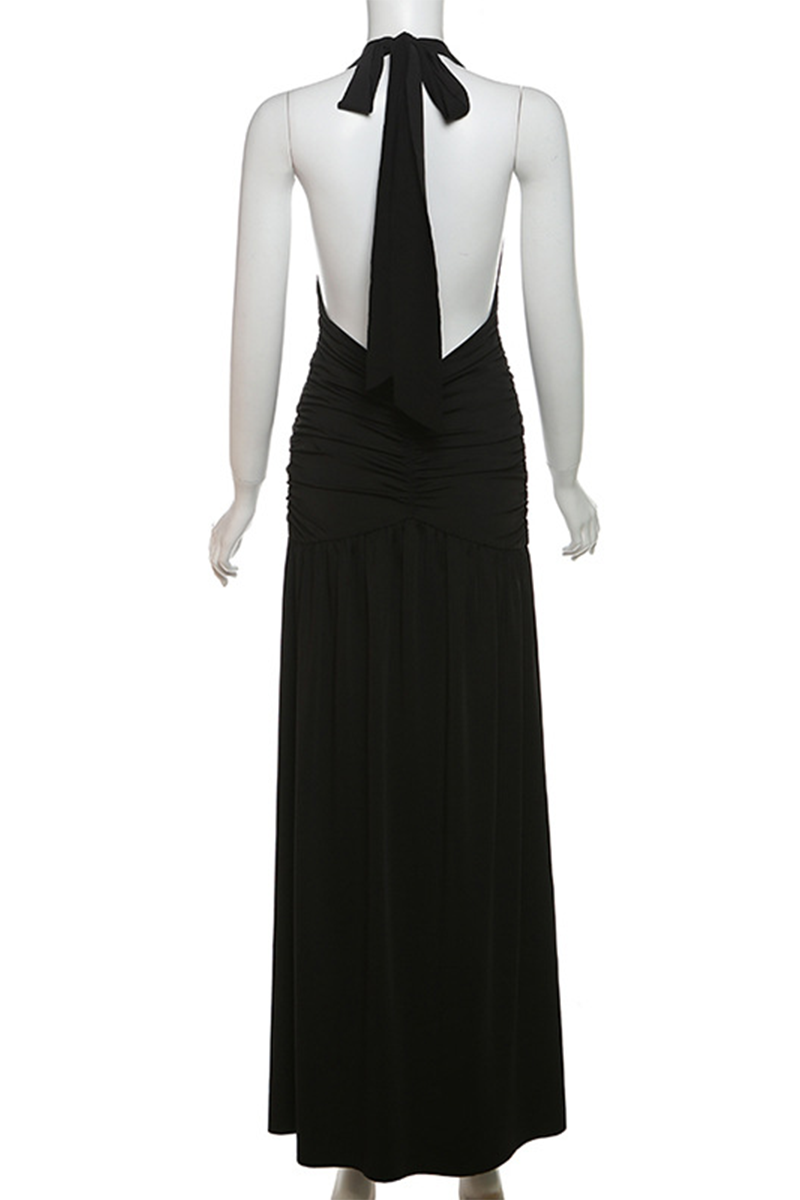 Sienna | Alluring Solid Color Sleeveless Dress with Slit (3 Colors)