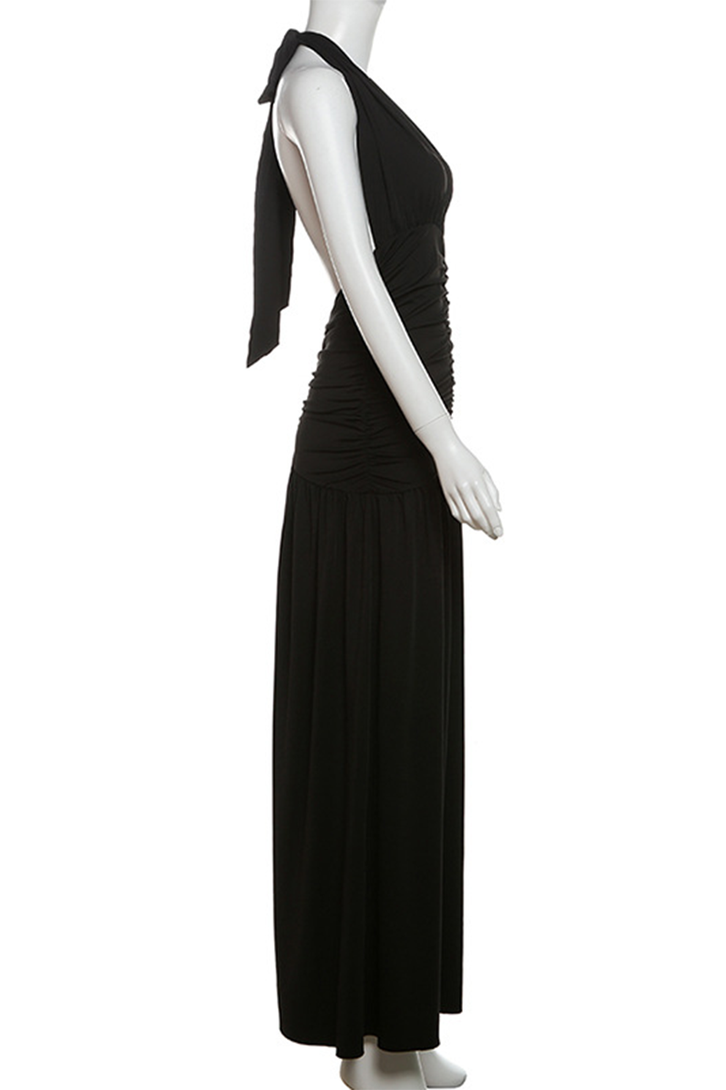 Sienna | Alluring Solid Color Sleeveless Dress with Slit (3 Colors)