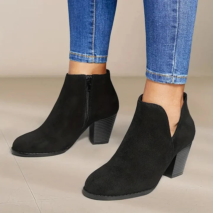 Lydia | Chic Women's Ankle Boots with Chunky Heel