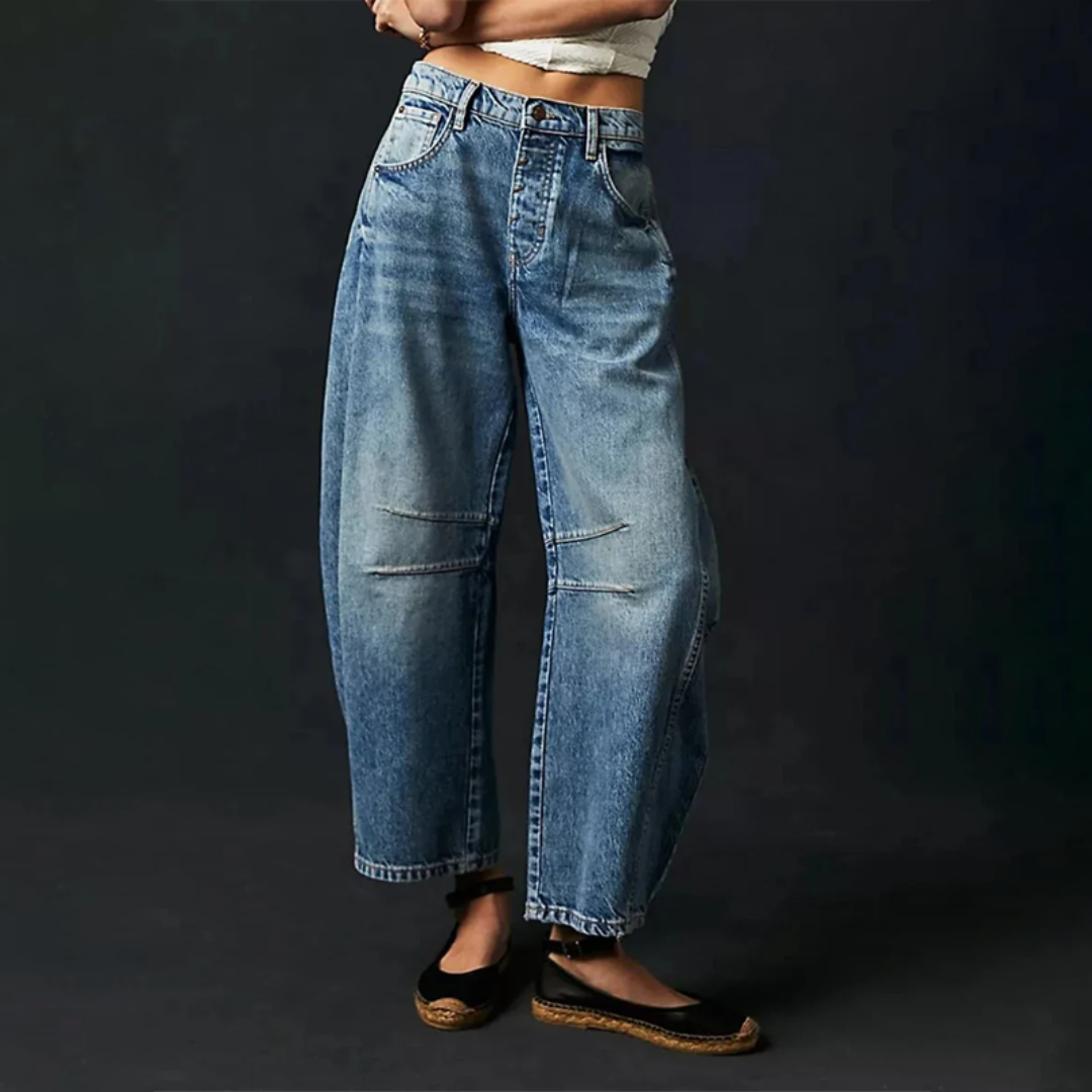 Nina | Relaxed Fit Wide Leg Jeans