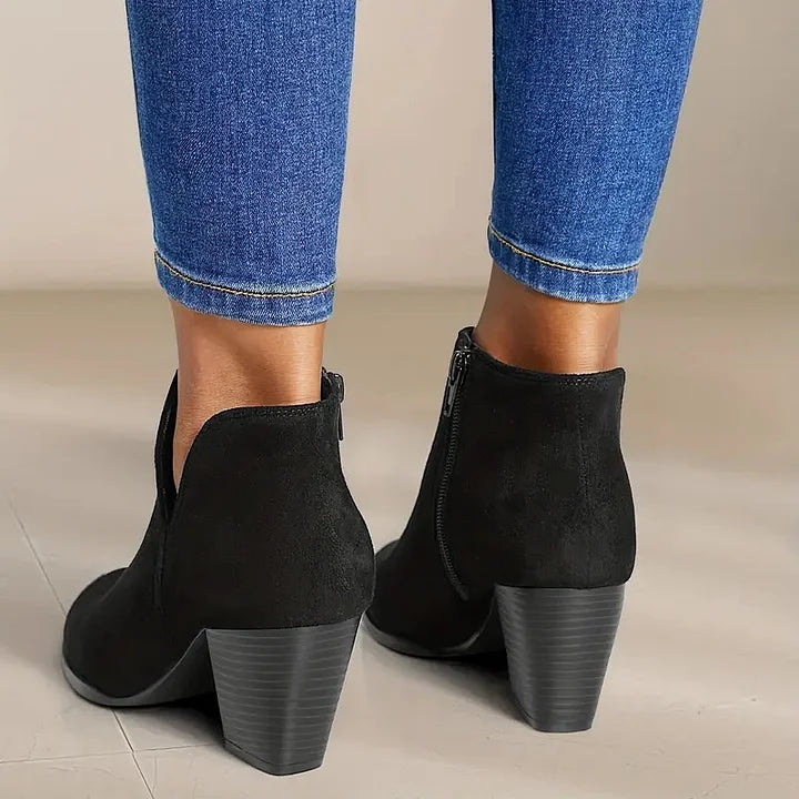 Lydia | Chic Women's Ankle Boots with Chunky Heel