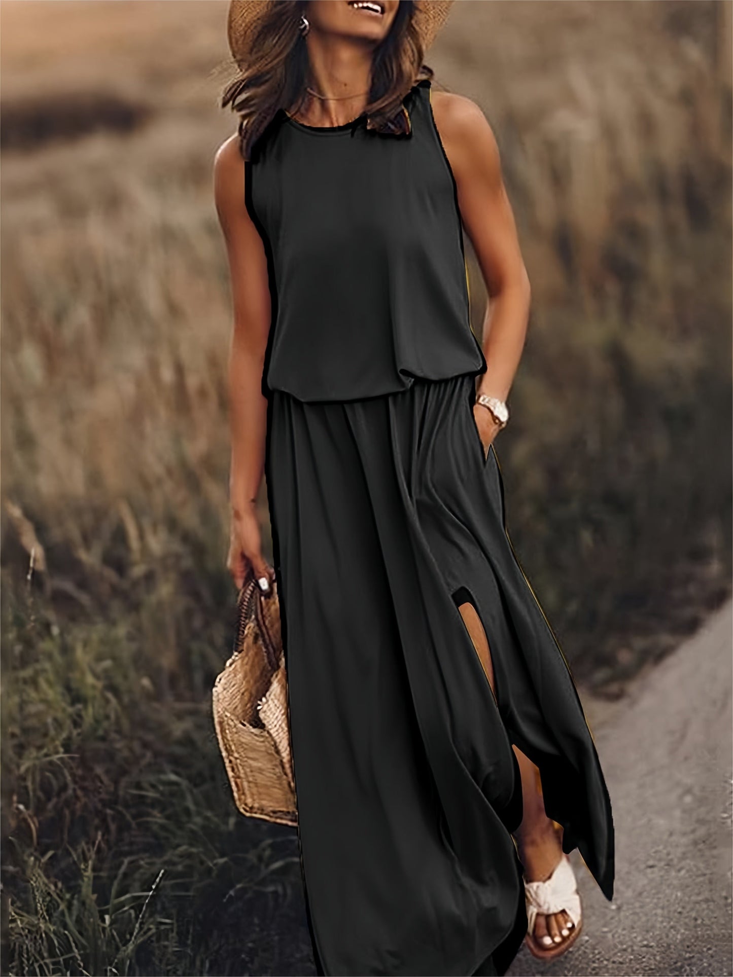 Lila | Elegant Sleeveless Maxi Gown