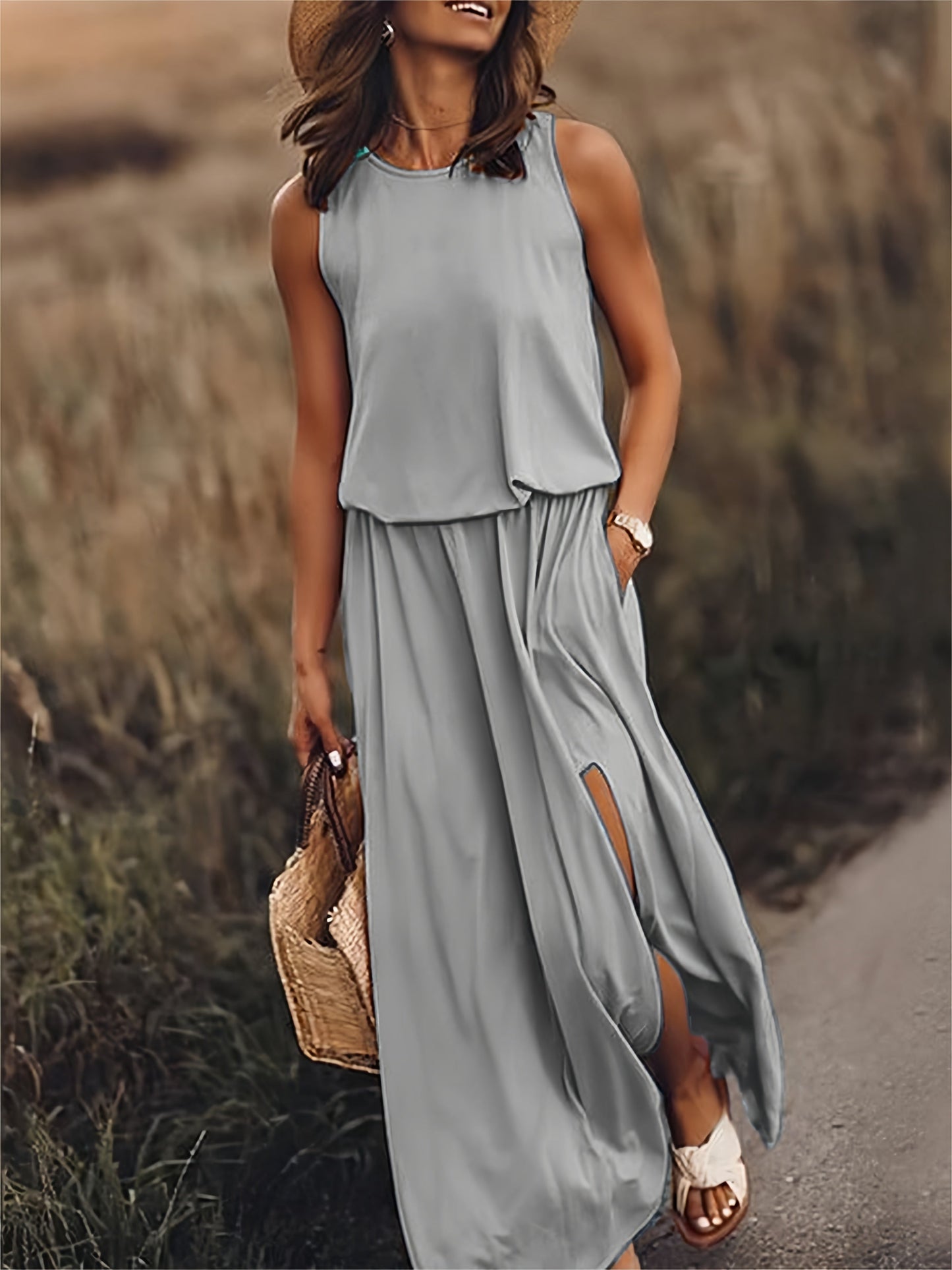 Lila | Elegant Sleeveless Maxi Gown