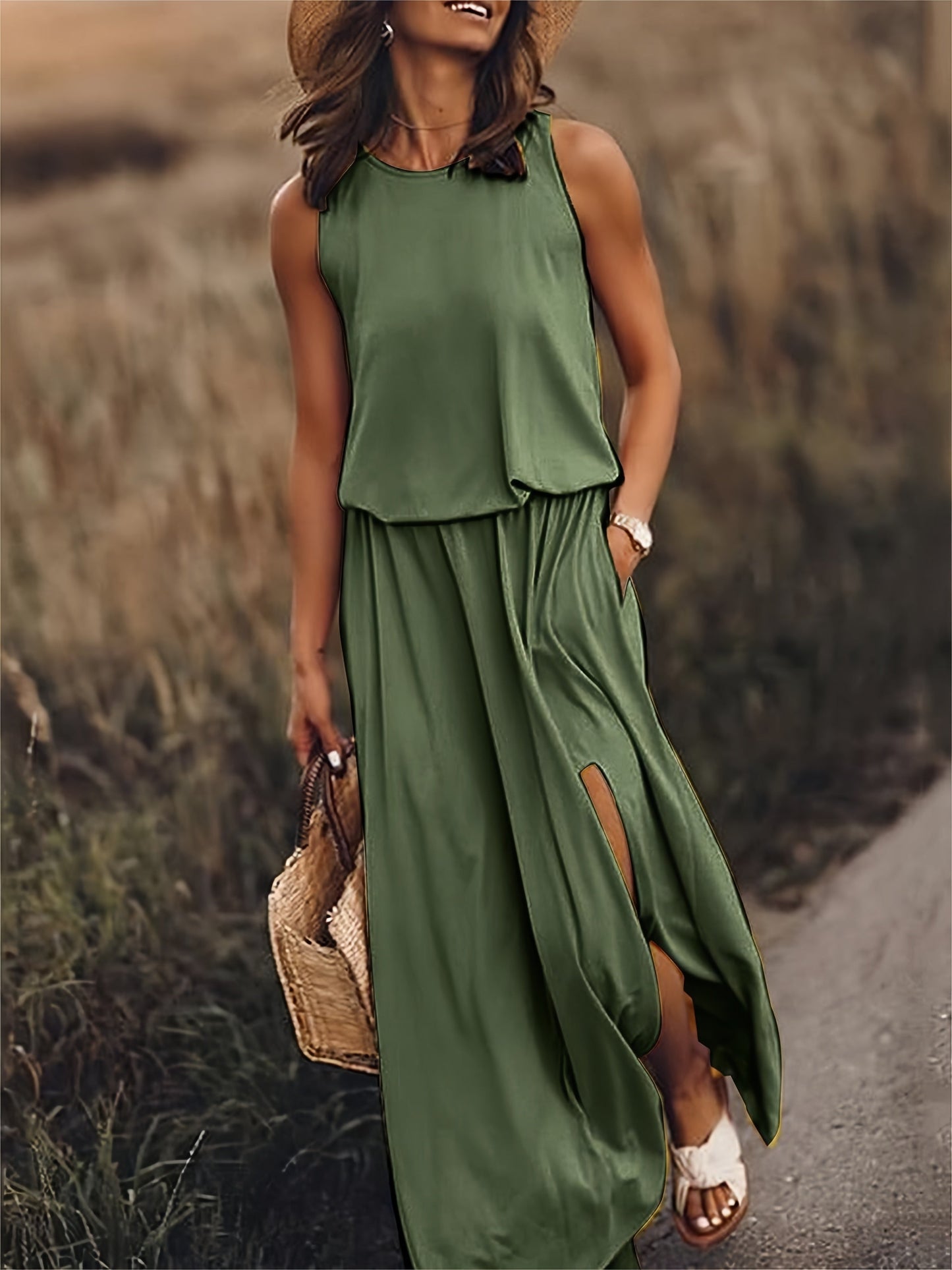 Lila | Elegant Sleeveless Maxi Gown