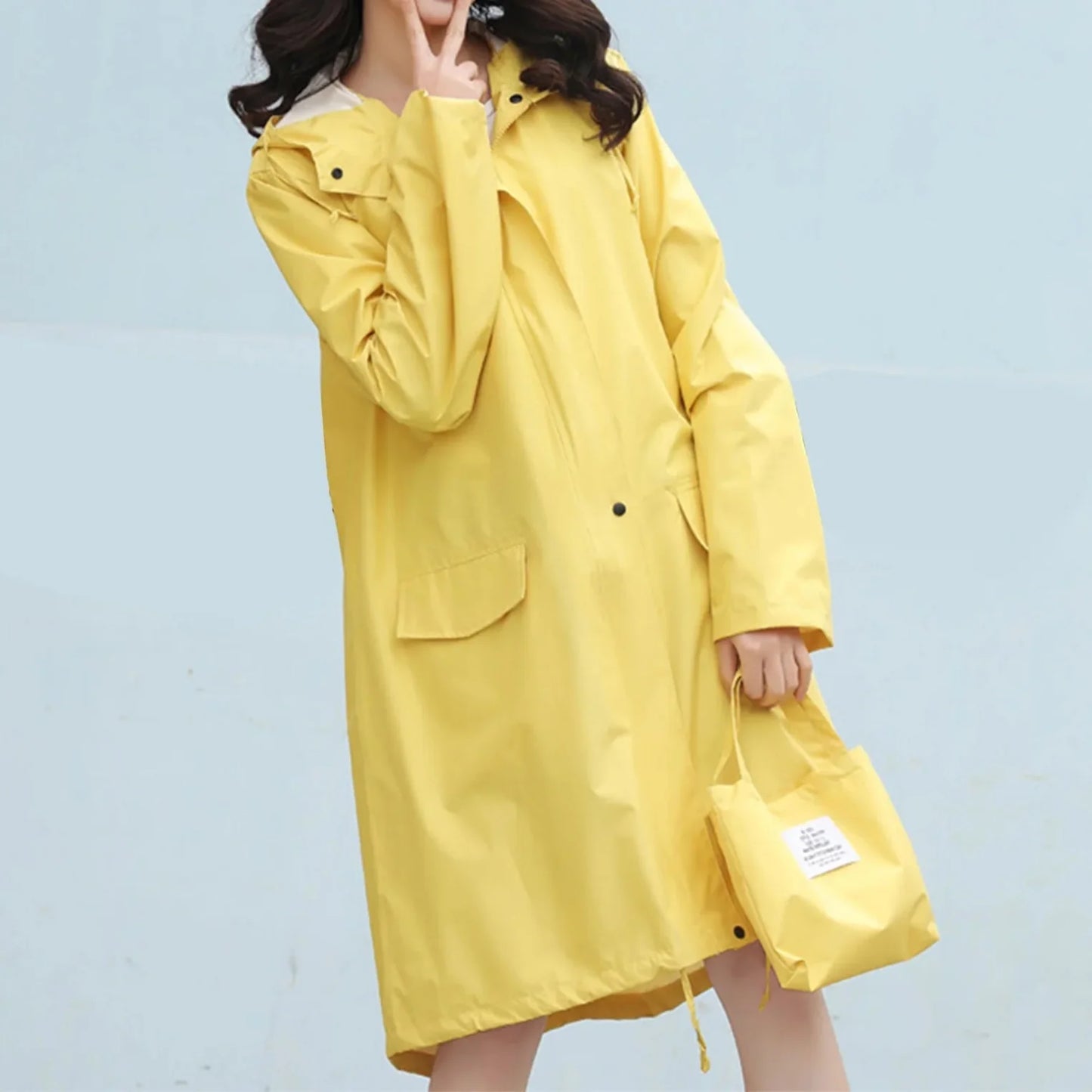 Avery™ - Elegant Hooded Long Jacket