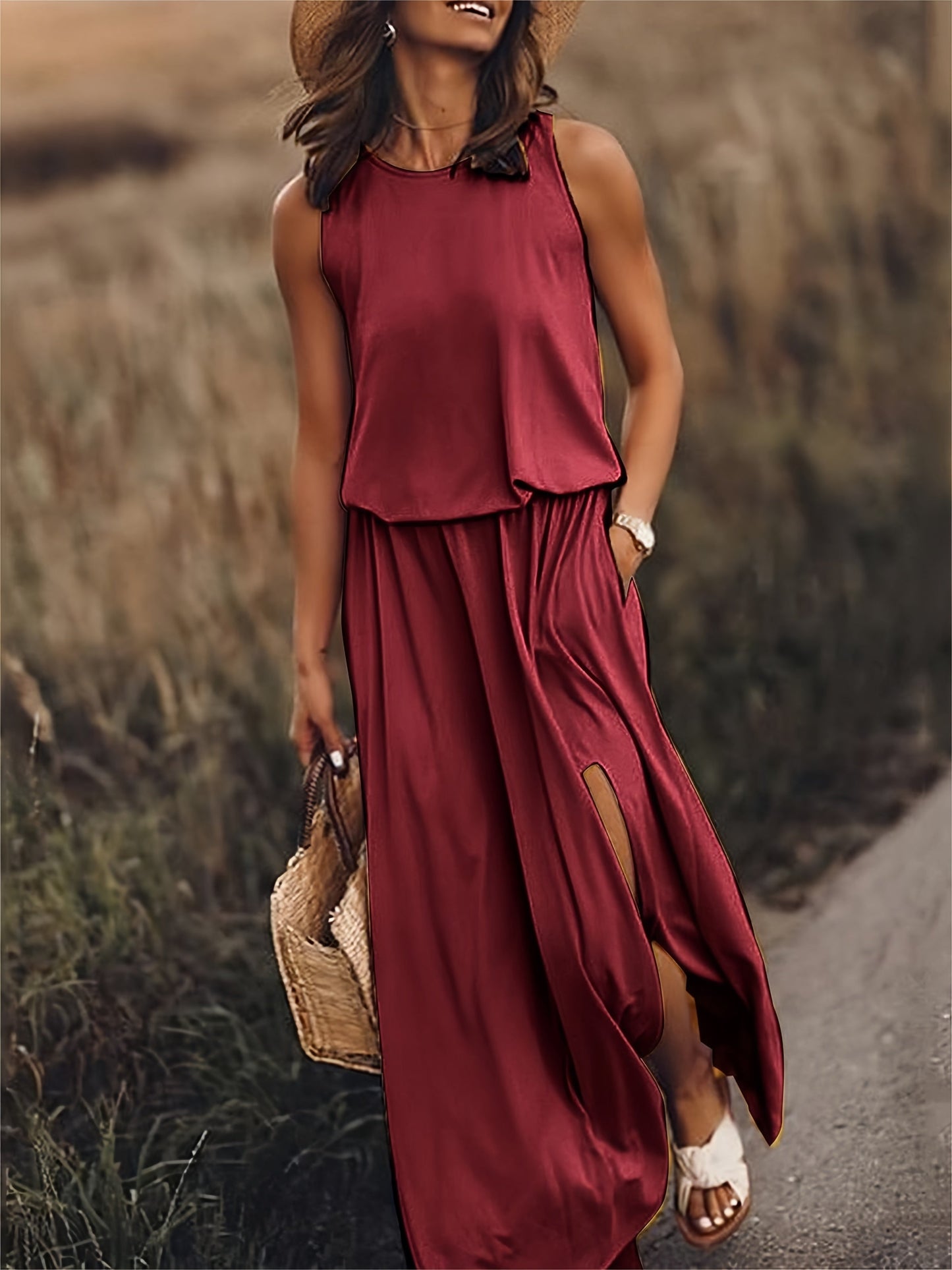 Lila | Elegant Sleeveless Maxi Gown