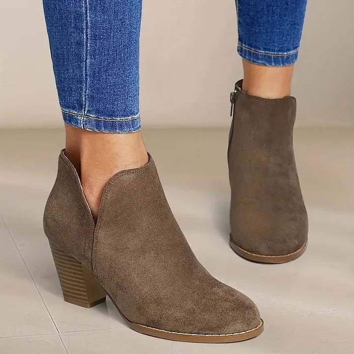 Lydia | Chic Women's Ankle Boots with Chunky Heel