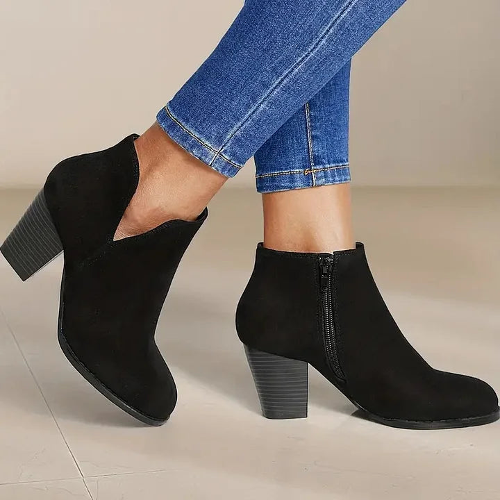 Lydia | Chic Women's Ankle Boots with Chunky Heel