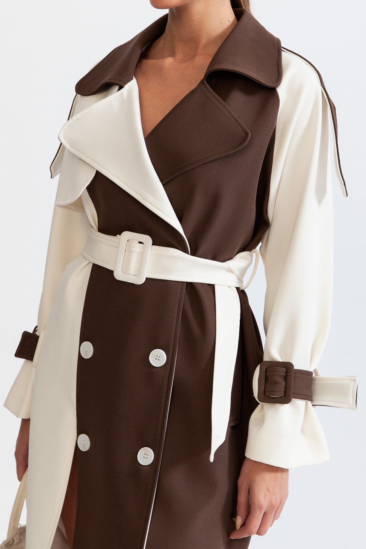 Hannah - Stylish Double Breasted Trench Coat