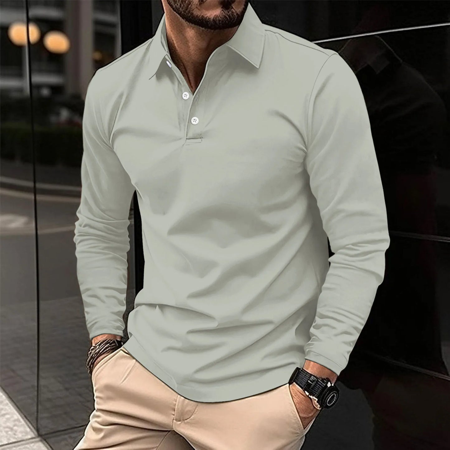 Ralph™ - Casual Long Sleeve Polo Shirt