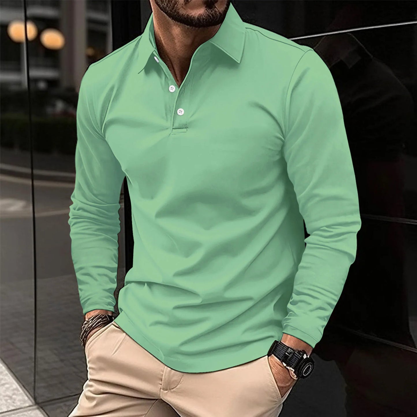 Ralph™ - Casual Long Sleeve Polo Shirt
