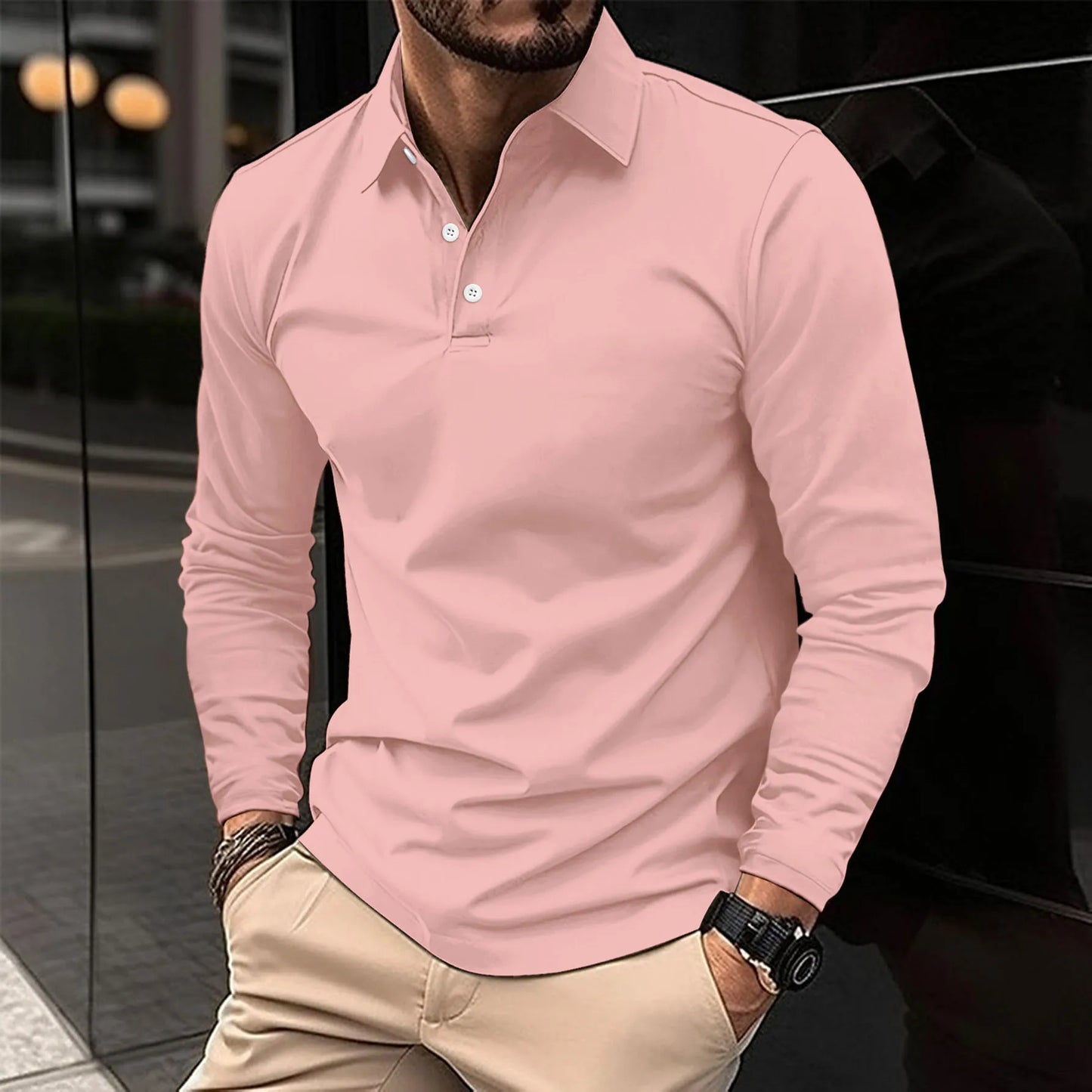 Ralph™ - Casual Long Sleeve Polo Shirt