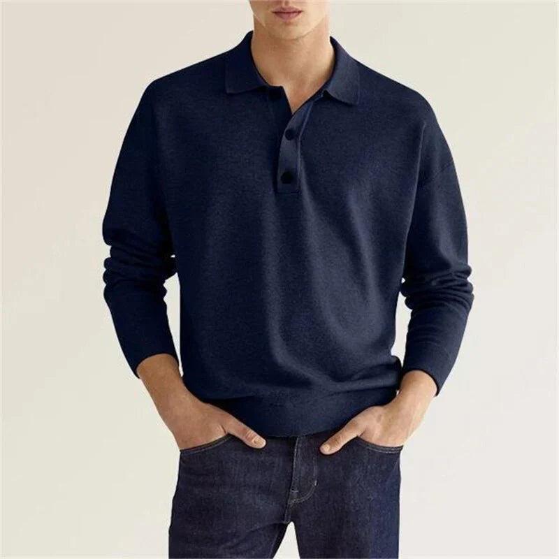 Eleganz Edge Polo | Men's Long Sleeve Polo