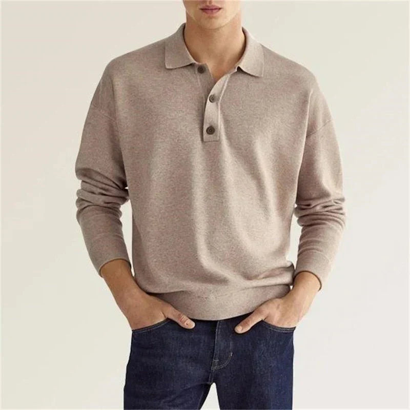 Eleganz Edge Polo | Men's Long Sleeve Polo