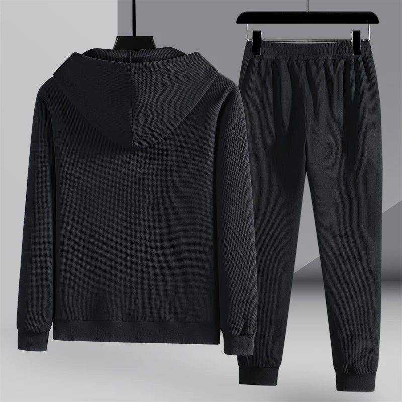 Sergio™ – Cozy Waffle Knit Lounge Set for Men