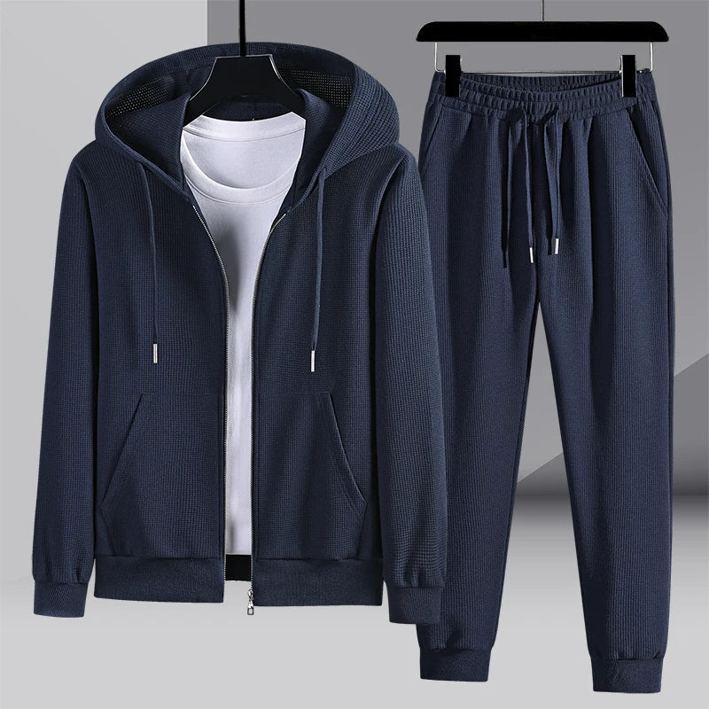 Sergio™ – Cozy Waffle Knit Lounge Set for Men