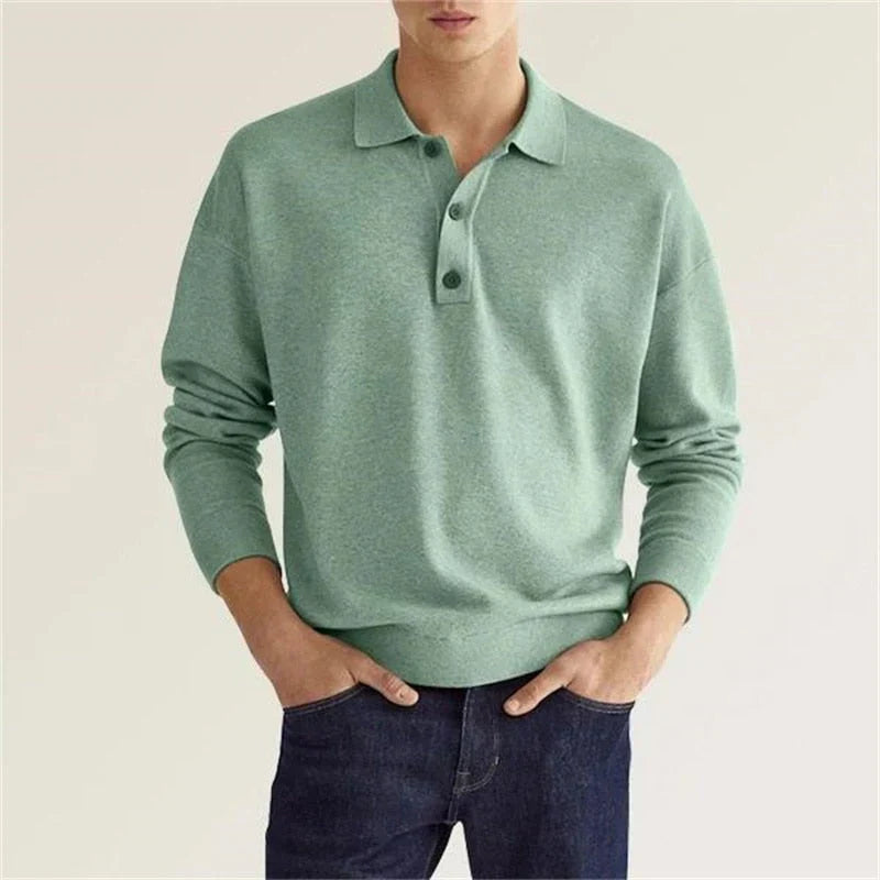 Eleganz Edge Polo | Men's Long Sleeve Polo