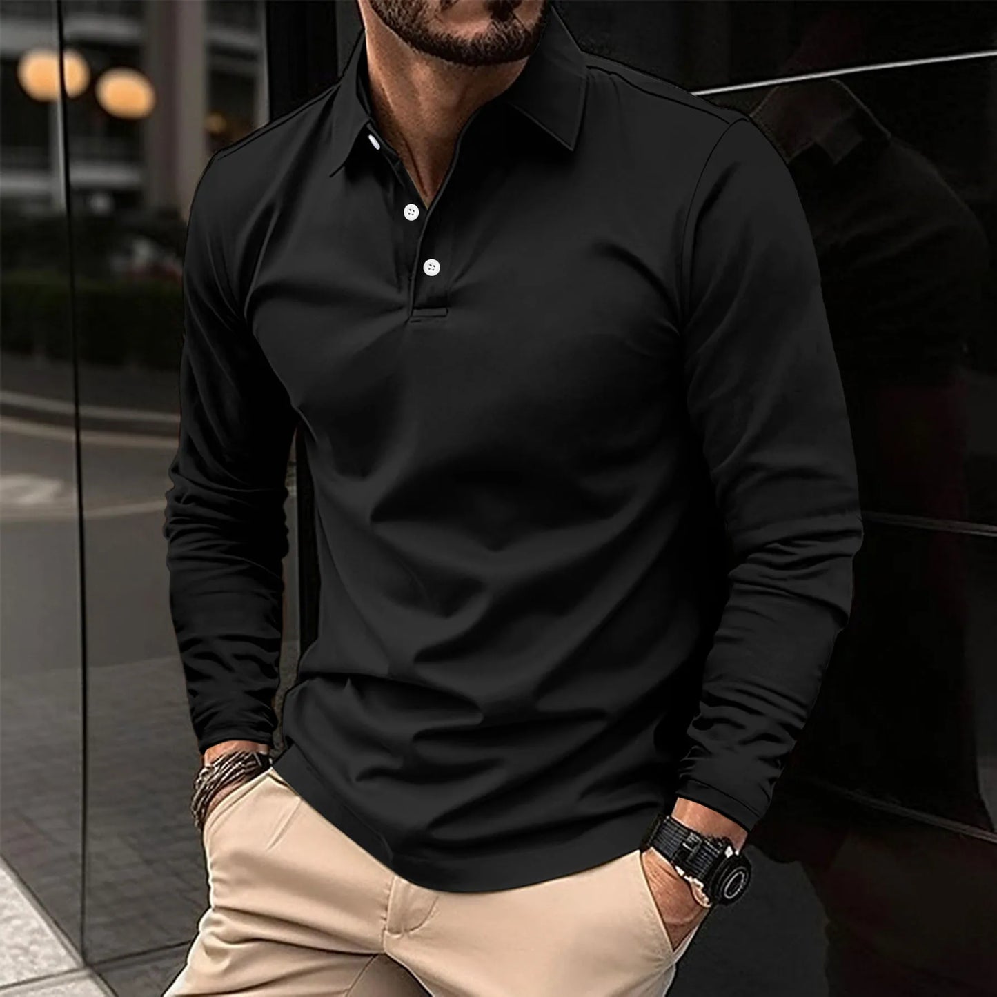 Ralph™ - Casual Long Sleeve Polo Shirt