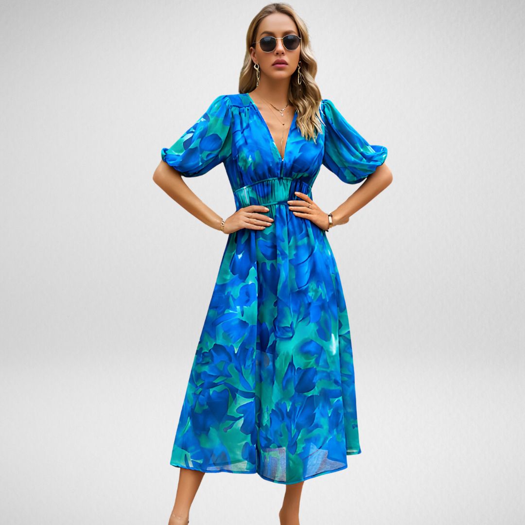 Sienna | Relaxed V-Neck Everyday Dress