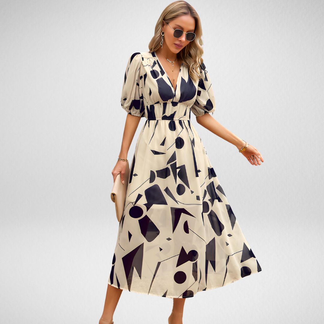 Sienna | Relaxed V-Neck Everyday Dress