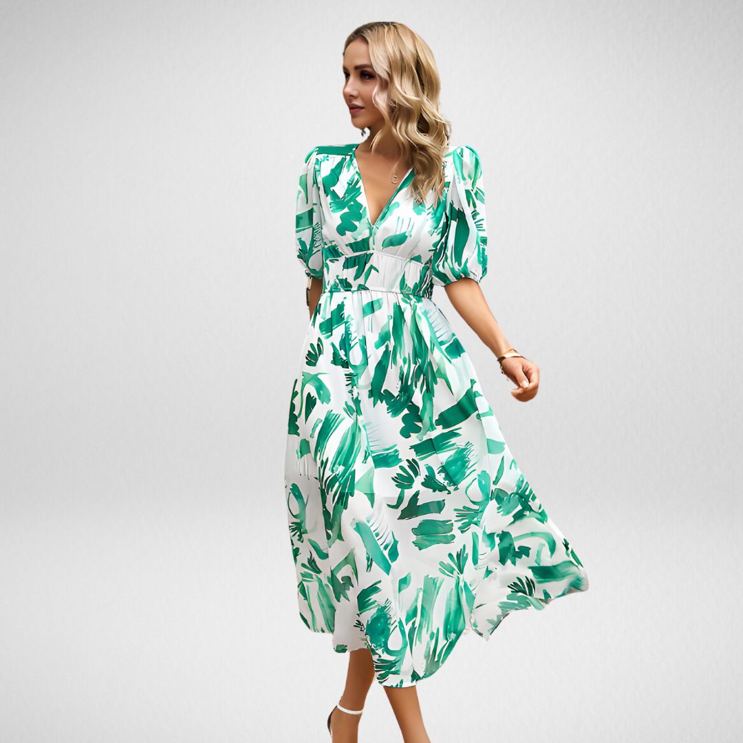 Sienna | Relaxed V-Neck Everyday Dress