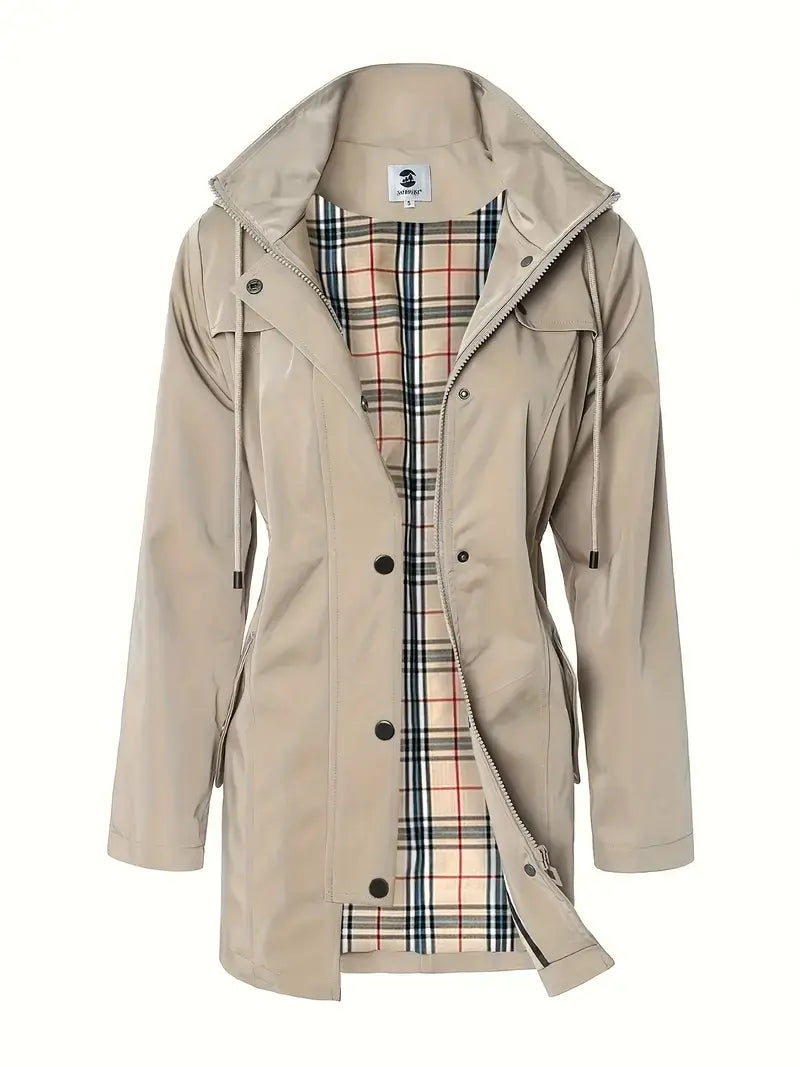 Olivia™ - Stylish Hooded Trench Coat