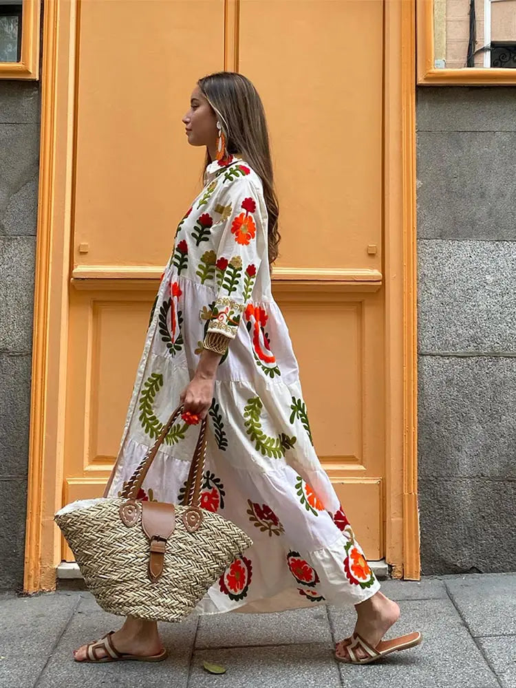 Nora | Bohemian Patchwork Dress