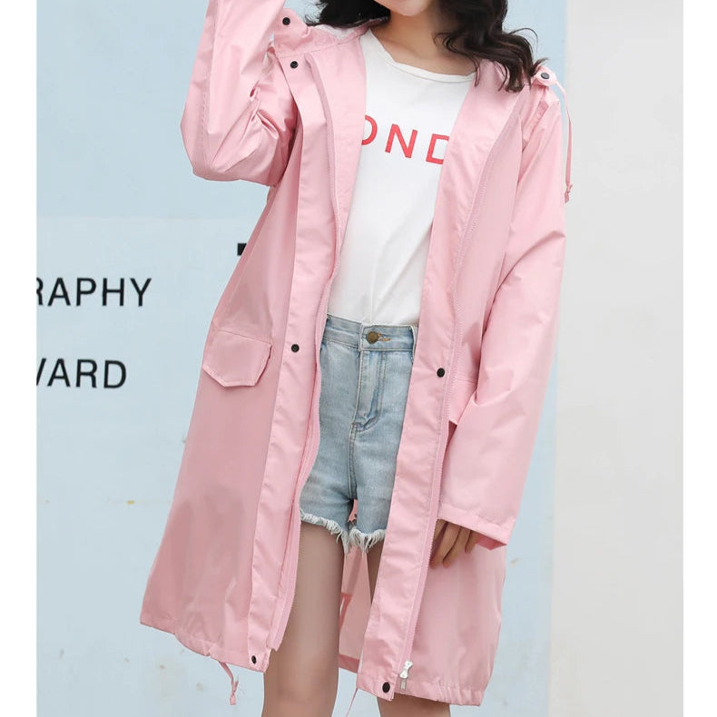 Avery™ - Elegant Hooded Long Jacket