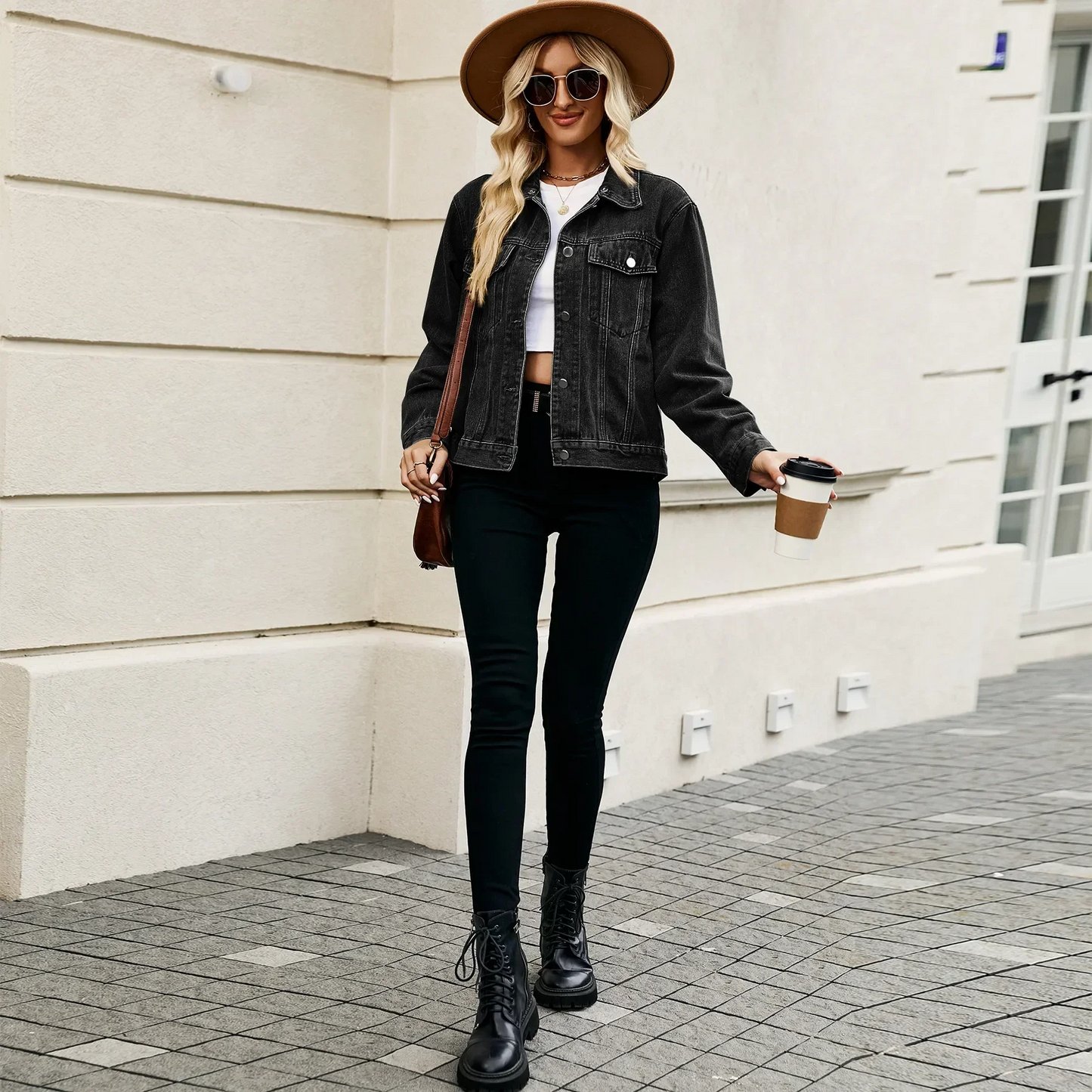 Layla™ - Stylish Hooded Denim Jacket