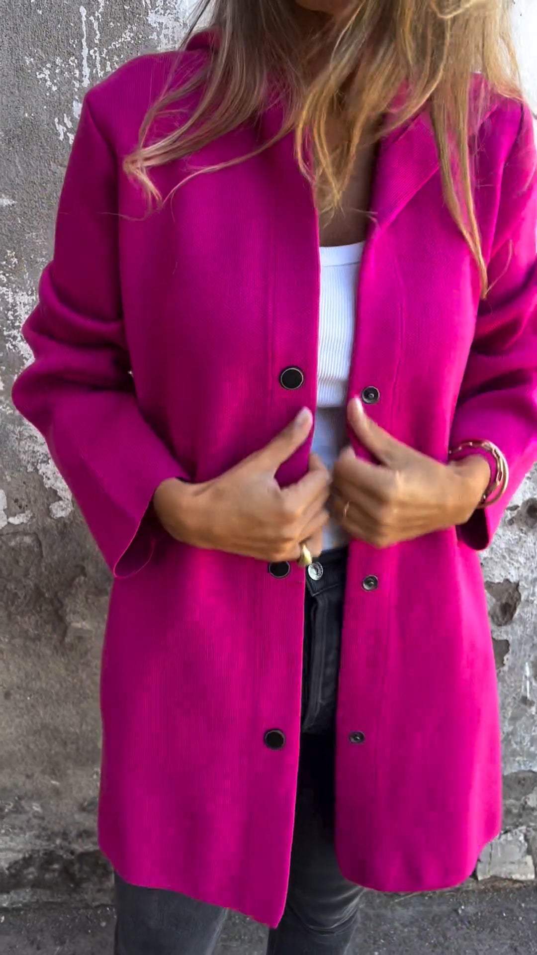 Celia | Relaxed Single-Breasted Blazer with Hoodie