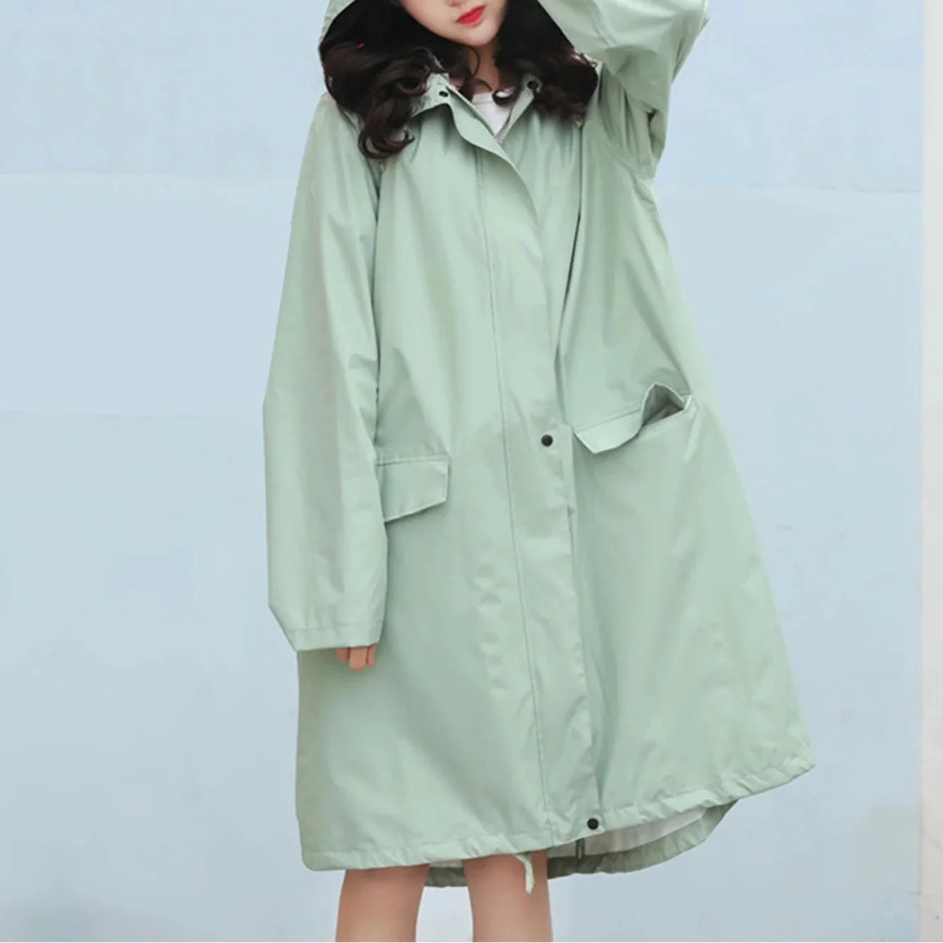 Avery™ - Elegant Hooded Long Jacket