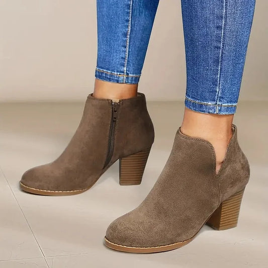 Lydia | Chic Women's Ankle Boots with Chunky Heel