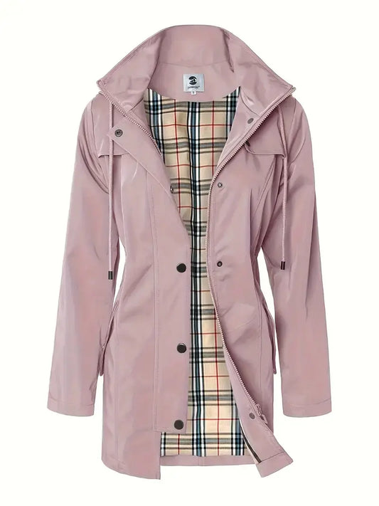 Olivia™ - Stylish Hooded Trench Coat