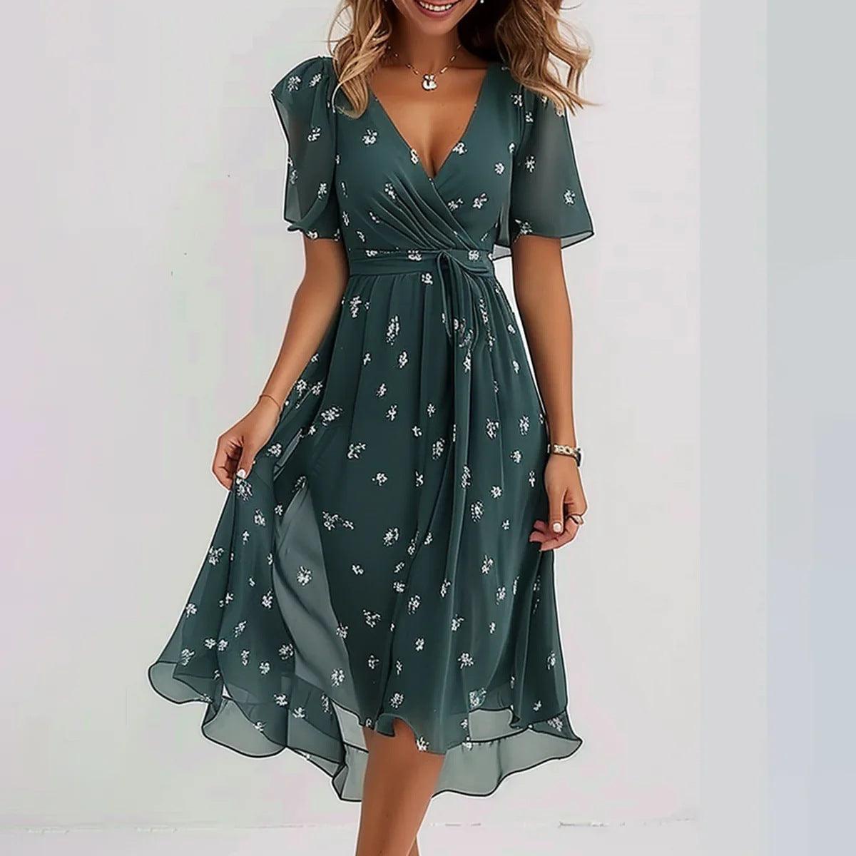 Lila | Graceful Chiffon Gown