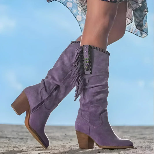 Seraphina | Rustic Leather Cowboy Boots