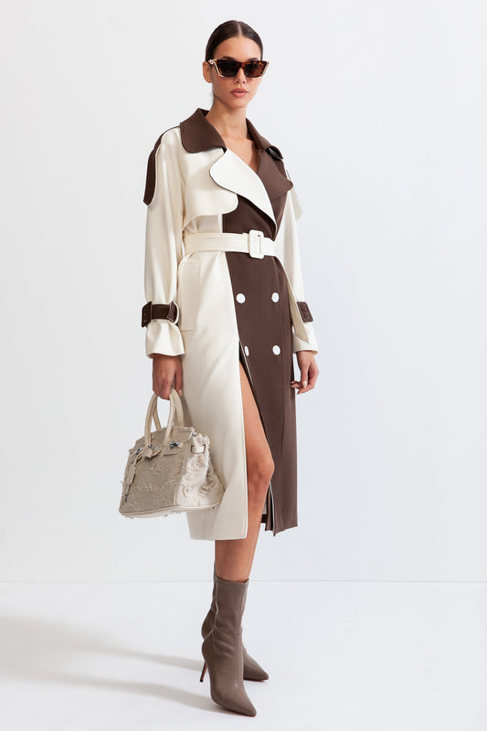 Hannah - Stylish Double Breasted Trench Coat