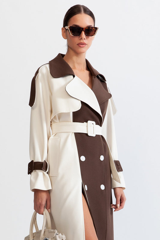 Hannah - Stylish Double Breasted Trench Coat