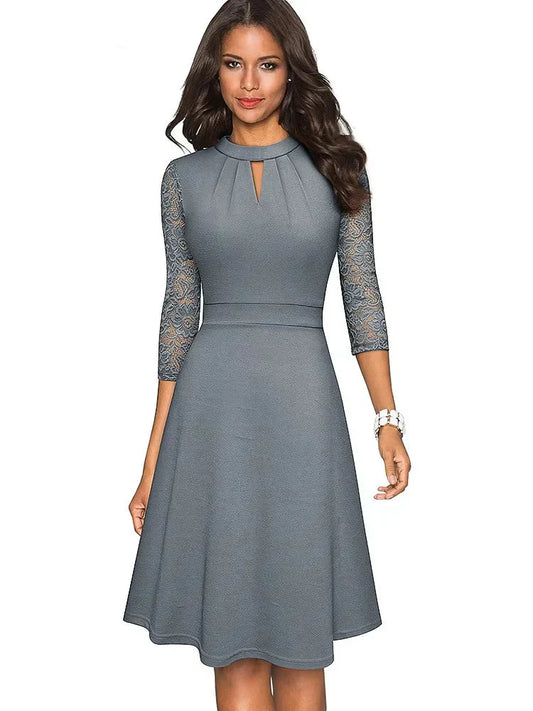 Nora | Elegant Lace Evening Dress