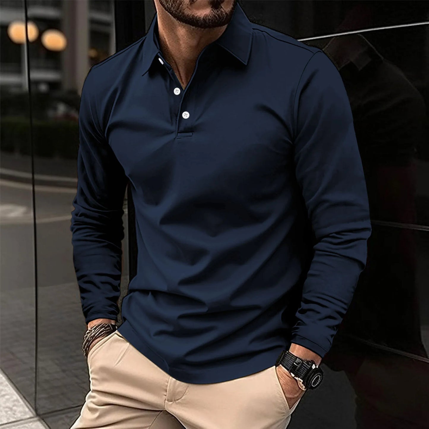 Ralph™ - Casual Long Sleeve Polo Shirt