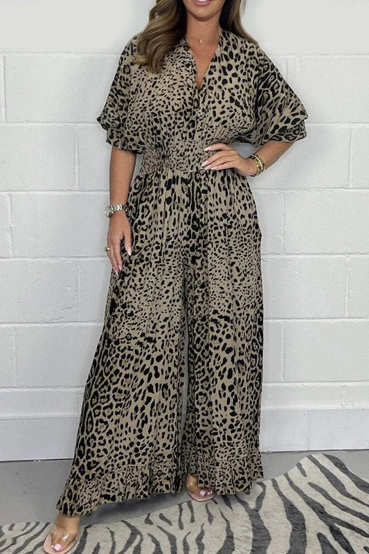 Sienna | Wild Leopard Print Jumpsuit