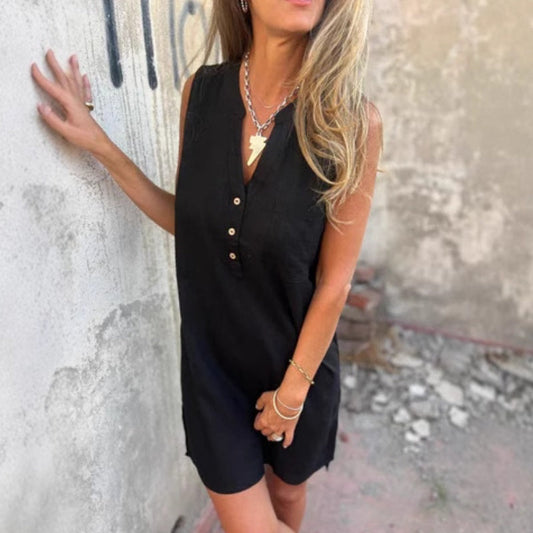 Sienna | Breezy Linen Midi Dress